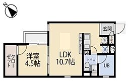 セドール代田橋 1LDKの間取図画像