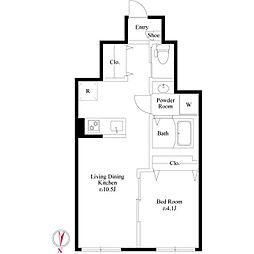 NOBILIS千川 1階1LDKの間取り