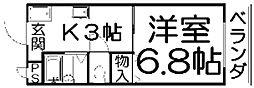 間取図画像 1K