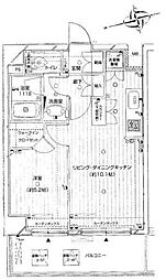 ジェイパーク自由が丘 5階1LDKの間取り