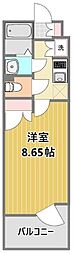 フェルテ中野 1Kの間取図画像