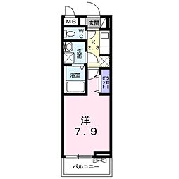 間取図画像 1K