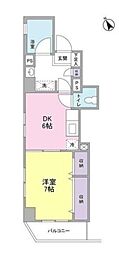 那須ハイライズ 1DKの間取図画像