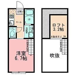 クレスタ鴨居 1Kの間取図画像