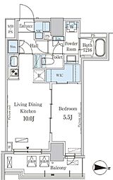 ParkAxis錦糸町WEST 1LDKの間取図画像