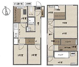 ピースハウス ワンルームの間取り