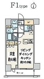 東京メトロ丸ノ内線 中野富士見町駅 徒歩1分の賃貸マンション 7階1LDKの間取り