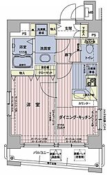 メインステージ浅草 1DKの間取図画像