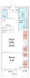 リブリ・ricco5 1LDKの間取図画像