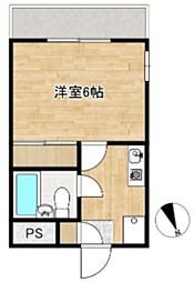 BelAirGarden10 1Kの間取図画像