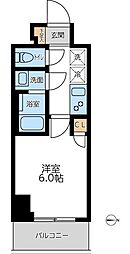 オーキッドレジデンス西川口 1Kの間取図画像