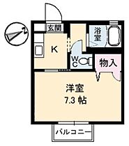 ヴィラージュ A0201 ｜ 鳥取県米子市旗ヶ崎５丁目5-21（賃貸アパート1K・2階・22.77㎡） その2