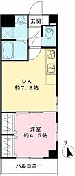REPURE西葛西レジデンス 1DKの間取図画像