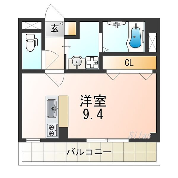 フェリーチェ ｜大阪府堺市堺区三宝町２丁(賃貸マンション1R・3階・27.50㎡)の写真 その2