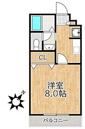 マンション風香 1階1Kの間取り