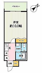 (仮称)キャメル草加谷塚2丁目A棟 1Kの間取図画像
