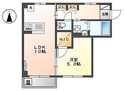 ロビュスト メゾン 3階1LDKの間取り