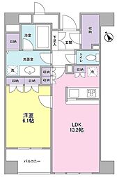 グランカーサ銀座イースト 1LDKの間取図画像