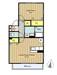 間取図画像 1LDK