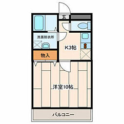 アメージングエステート 1Kの間取図画像