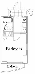 ダイホープラザ西荻窪 1Kの間取図画像