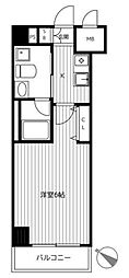 横山パークテラス下末吉1 1Kの間取図画像