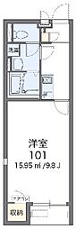 レオネクストスフィア田中 1Kの間取図画像