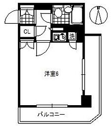 ライオンズマンション中村橋第3 ワンルームの間取図画像