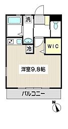 フォンテ・カーザ ワンルームの間取図画像