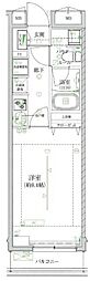 ARTESSIMO LAVI 2階1Kの間取り