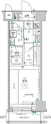 レアライズ清澄白河 1Kの間取図画像