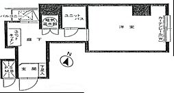 ペガサスマンション本郷 5階1Kの間取り