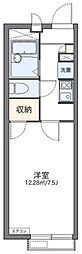 レオパレスさくら2 2階1Kの間取り