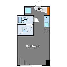 サンハイム田町 3階ワンルームの間取り