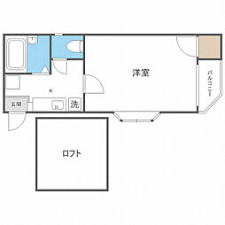 stage大橋 1Kの間取図画像