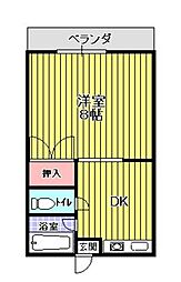 間取図画像 1DK