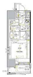 クレイシア板橋モデルノ 1Kの間取図画像
