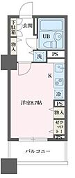 ドゥーエ横浜駅前 ワンルームの間取図画像