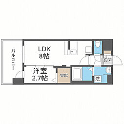 グランフォーレ千早プレミア 1LDKの間取図画像