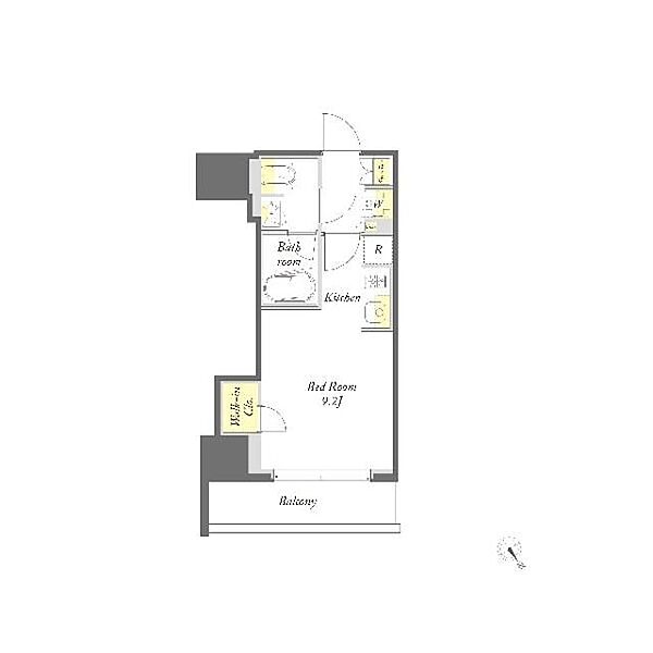 プライムメゾン入谷 00403｜東京都台東区入谷１丁目(賃貸マンション1R・4階・25.88㎡)の写真 その2