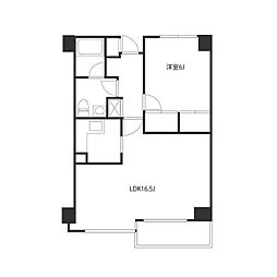 プラネット永山 3階1LDKの間取り