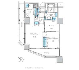 パークアクシス滝野川ラ　ブリーズ 5階2LDKの間取り