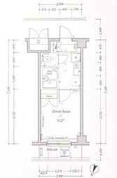 ヴェルト杉並サウスヒル 3階1Kの間取り