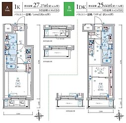 リヴシティ八王子 1DKの間取図画像
