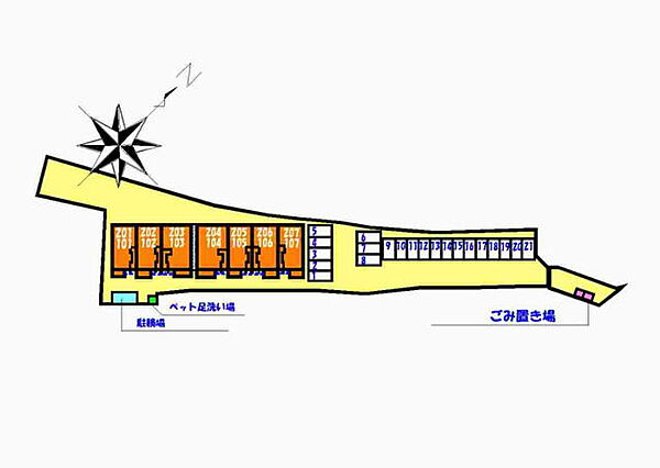 フラット・レジデンス 104｜茨城県守谷市本町(賃貸アパート2LDK・1階・55.37㎡)の写真 その4