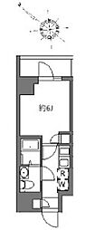 アラート横濱桜木町I 1Kの間取図画像