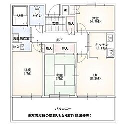間取図画像 3LDK