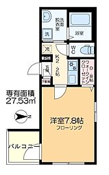 Brunfelsia 1Kの間取図画像