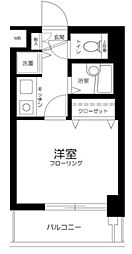 ロイヤルガーデン哲学堂 2階1Kの間取り