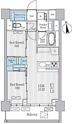 Terra蚕糸の森 2LDKの間取図画像